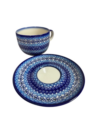 Filiżanka ze spodkiem JUMBO 500 ml