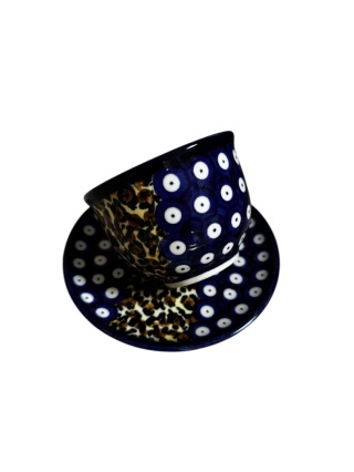 Filiżanka ze spodkiem Panterka "Fango"