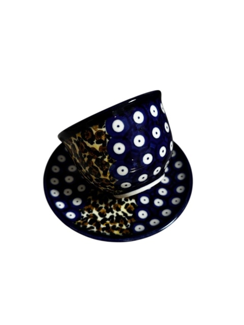 Filiżanka ze spodkiem Panterka "Fango"