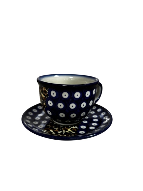 Filiżanka ze spodkiem Panterka "Fango"