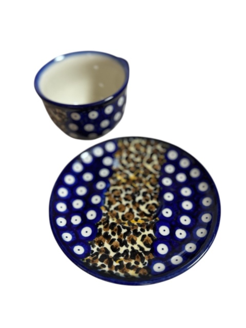 Filiżanka ze spodkiem Panterka "Fango"