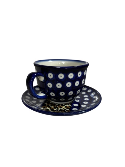 Filiżanka ze spodkiem Panterka "Fango"