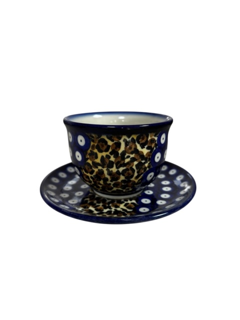 Filiżanka ze spodkiem Panterka "Fango"